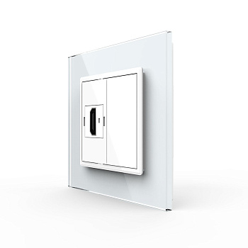 Розетка HDMI Белая Livolo