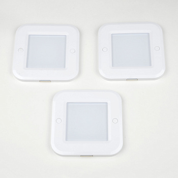 Комплект мебельных св-ков 3штx6W(255lm) 4200K сенсор/диммер 85x85x6.5 IP20 Uniel