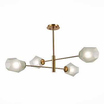 Люстра потолочная Латунь/Белый E27 4*60Вт SLE205202-04 EVOLUCE