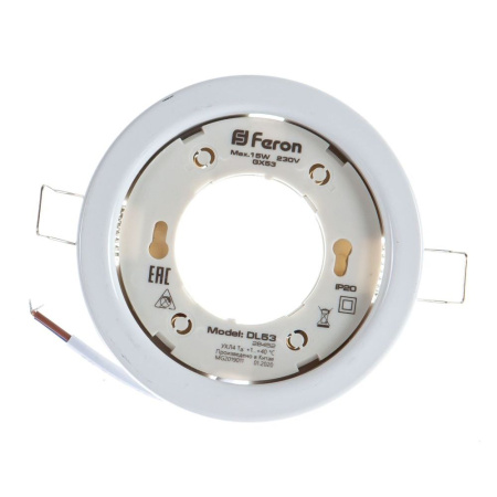 Светильник встраиваемый GX53 DL53 белый 20х106 Feron