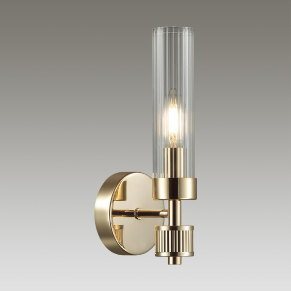 Бра E14 1*40W 220V KAMILLA золотой LUMION