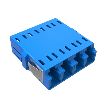 Адаптер LC/UPC-Quad, Senior/Senior, SC-footprint, ОS2, синий DKC