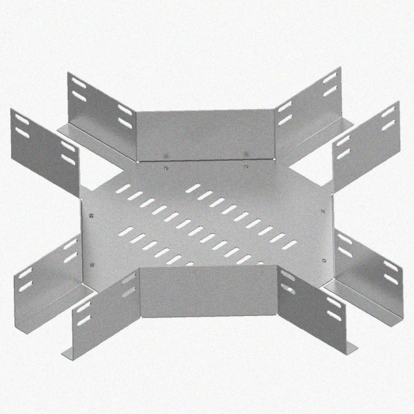 Лоток крестообразный перфорированный КМ 300х100 УТ1,5, оцинкованный лист S1,5
