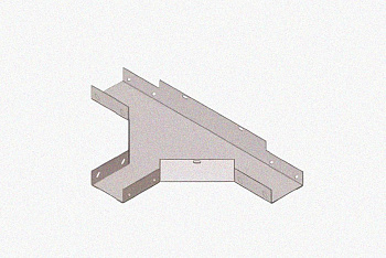 Лоток тройниковый глухой ОТГ 50х50 У3, окрашенный, S1,0