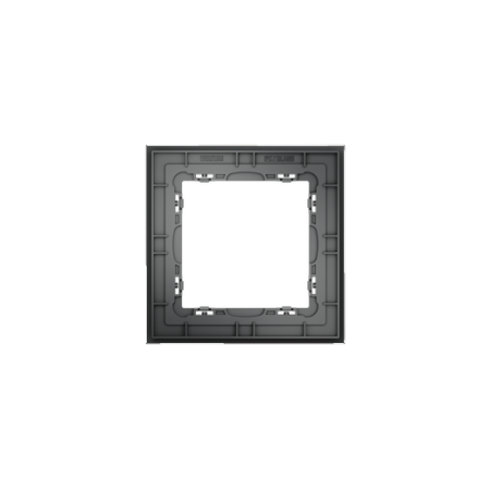 Рамка стеклянная Voltum S70 на 1 пост, (графит, стекло)