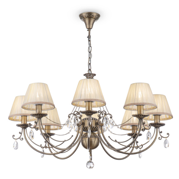 Люстра 8*E14 40Вт Бронза IP20 Soffia RC093-PL-08-R Maytoni