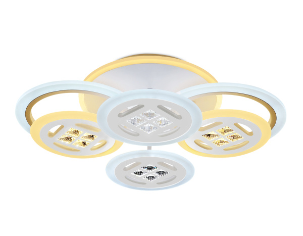 Потолочный светодиодный светильник с пультом FA2951/6 WH белый 4200K/3000K+6400K/6400K+3000K 125W 550*405*150 (ПДУ ИК) Ambrella Light