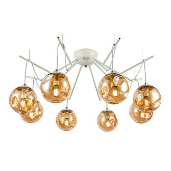 Люстра подвесная Белый/Янтарный E14 8*40Вт SLE110202-08 EVOLUCE