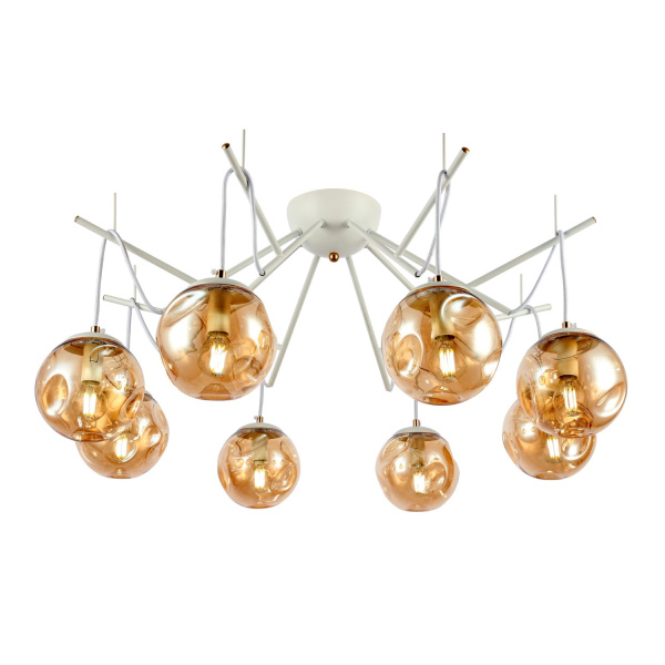 Люстра подвесная Белый/Янтарный E14 8*40Вт SLE110202-08 EVOLUCE