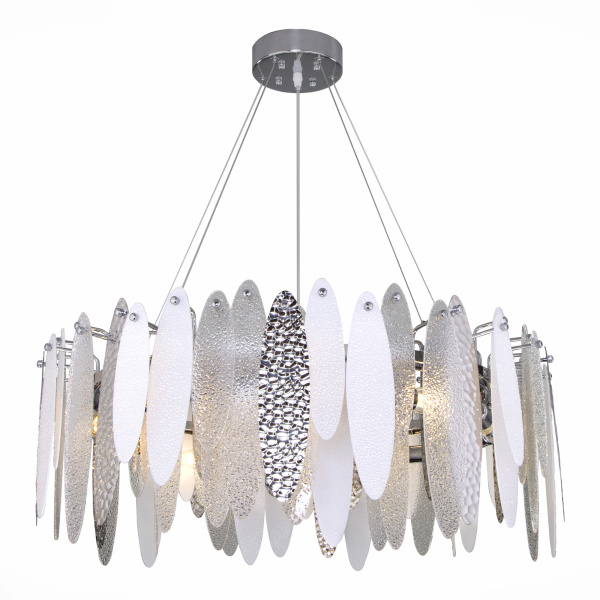 Люстра подвесная Хром/Прозрачный, Белый E14 10*60Вт SL1224.103.10 ST LUCE