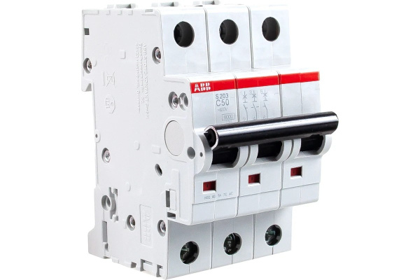 Выключатель автоматический ВА МОД 3П 50А С 6кА S203 ABB