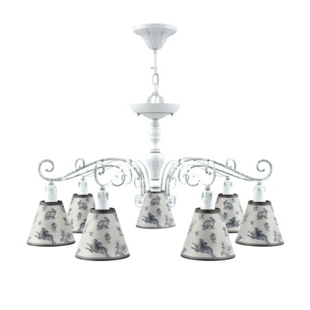 Люстра 7*E14 40Вт Матовый Белый IP20 Provence 2 E4-07-WM-LMP-O-8 Maytoni