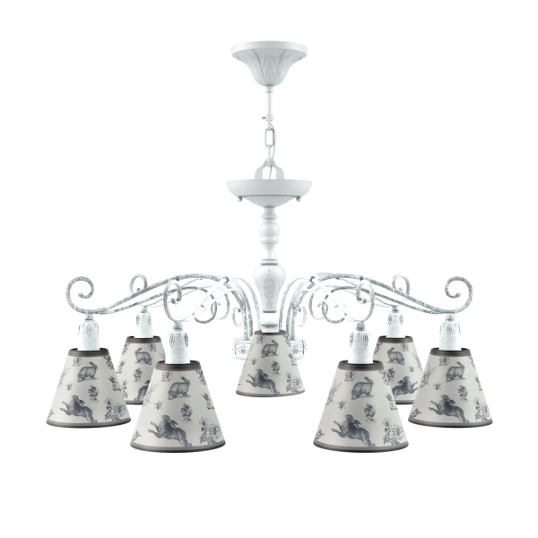 Люстра 7*E14 40Вт Матовый Белый IP20 Provence 2 E4-07-WM-LMP-O-8 Maytoni