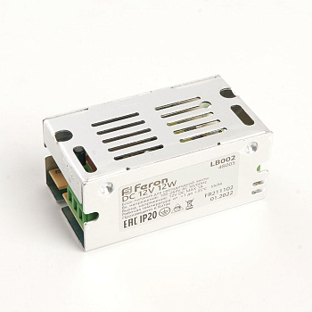 Блок питания для светодиодной ленты 12W 12V (драйвер), LB002 Feron