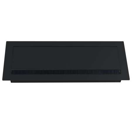 Donel Кабельный громмет (лючок) в стол, 310*120мм, цвет: черный