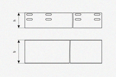 Лоток глухой ЛМГ 400х65х3000 УХЛ1, оцинкованный лист, S1,5