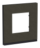 Unica Pure Рамка горизонтальная 1 пост . камень/антрацит IP21 Schneider Electric