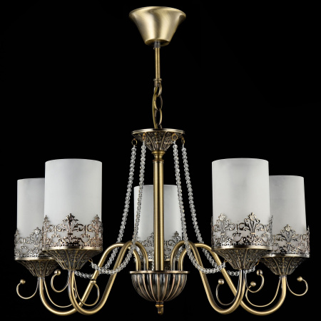 Люстра 5*E14 60Вт Бронза IP20 Sherborne FR2563-PL-05-BZ Freya