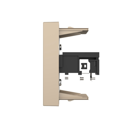 Розетка стерео аудио TRS 6.3 jack золотая (механизм) Livolo