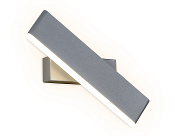 Настенный поворотный светодиодный светильник с выключателем FW428 SGR серый песок LED 4200K 5W 300*70*40 Ambrella Light