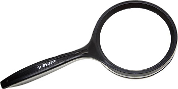 Лупа "Мастер" для чтения, 3-х/5-ти кратное увеличение, диаметр линзы 75мм ЗУБР