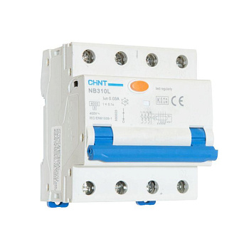 Дифференциальный автоматический выключатель NB310L/3N 3П+N 20А 30мА, тип АС, х-ка С, 6кА CHINT