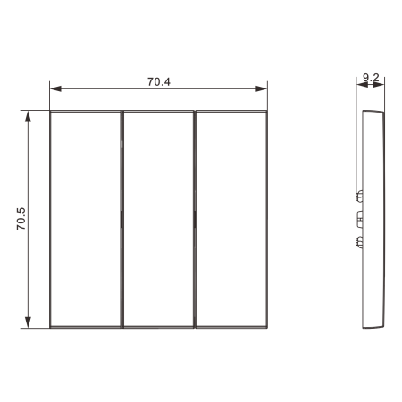 Donel S08 слоновая кость клавиша 3-я, серия DB