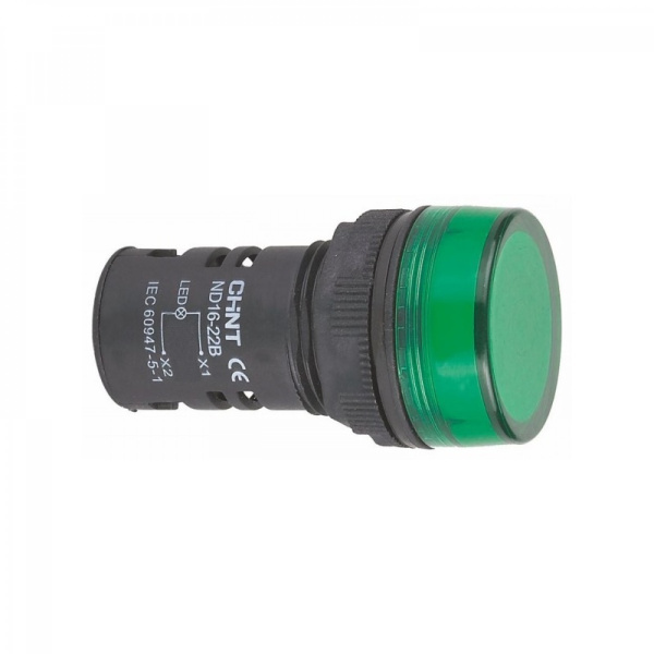 (СНЯТ) Индикатор ND16-22B/2 зеленый AC/DC110В (R) CHINT