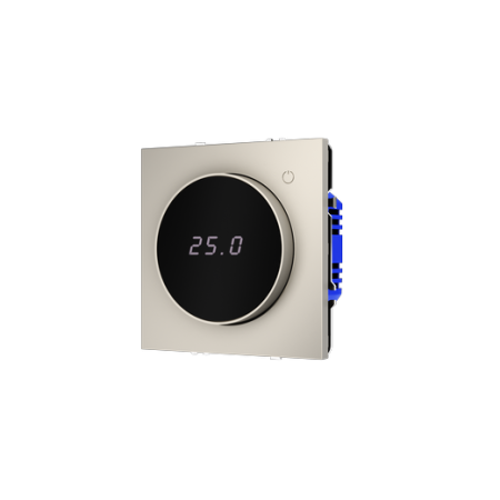 Терморегулятор электронный Voltum S70 с индикацией и датчиком, для теплого пола, (кашемир)