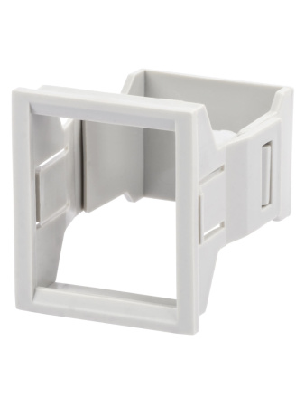 Панель лицевая для выреза в шкафу ПЛ-2, 2 модуля, пластик, без дверцы, IP40, серая TDM