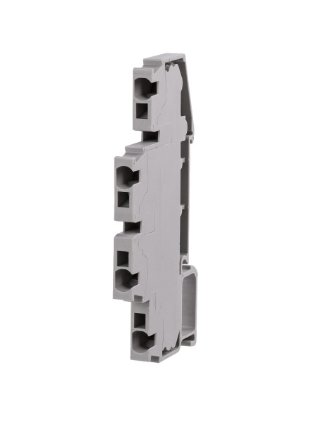 Зажим клеммный безвинтовой ЗКБ быстрого зажима двухуровневый 2,5 мм2 24А серый (Ph-C PTTB 2,5) TDM Зажим клеммный безвинтовой ЗКБ быстрого зажима двухуровневый 2,5 мм2 24А серый (Ph-C PTTB 2,5) TDM