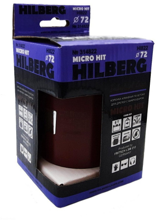 Коронка алмазная 72 мм Industrial Laser Micro Hit HI822 Hilberg