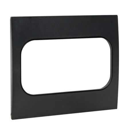 Стокгольм Рамка для розетки 2-местная черная EKF