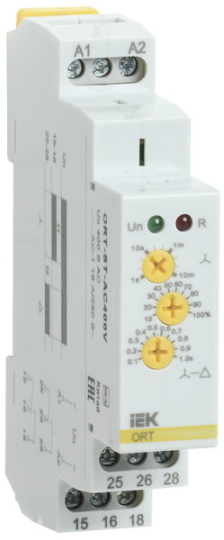 Реле пуска звезда-треугольник ORT 400В AС IEK