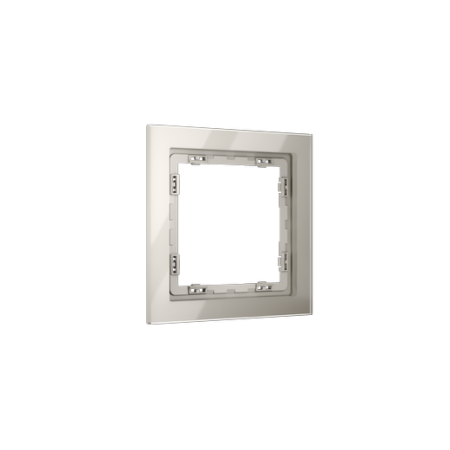 Рамка стеклянная Voltum S70 на 1 пост, (кашемир, стекло)