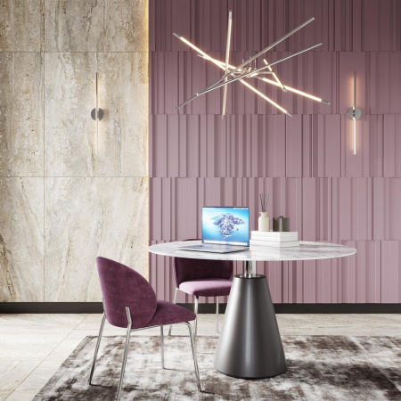 Настенный св-к поворотный 360° IP20 LED 12W 645Лм 3000K металл/хром полированный FUERTE ODEON LIGHT