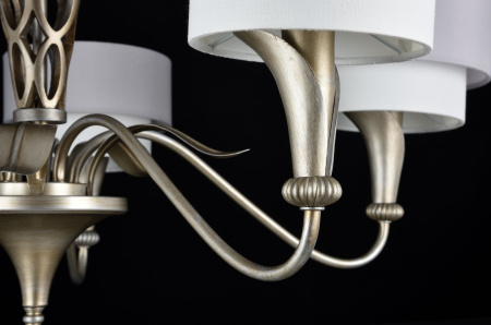 Люстра 5*E14 40Вт Серебро Антик IP20 Lillian H311-05-G Maytoni