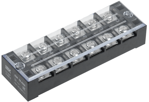 Блок зажимов наборный БЗН ТВ-2506 2,5мм2 25A 6 пар IEK