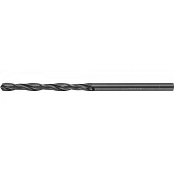 Сверло "МЕТ-ВП" по металлу парооксидированное, быстрорежущая сталь, 9,5х125мм, 5шт ЗУБР