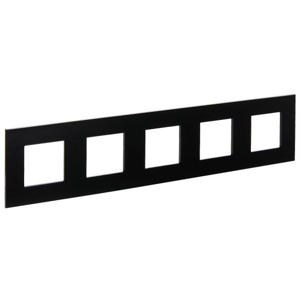 SKANDY Рамка 5-местная SK-F35Bl металл черный IEK