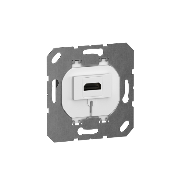 Donel механизм HDMI 2.0a, белый, разъем Type A 180° 4K Full HD @ 48 Hz 3D, HDR Video, 18.0 Gbit/s, серия STRS