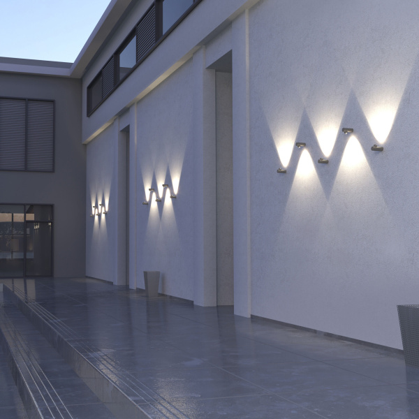 Уличный настенный светодиодный светильник 6Вт 4000К серый IP54 Ray (a056371) Elektrostandard