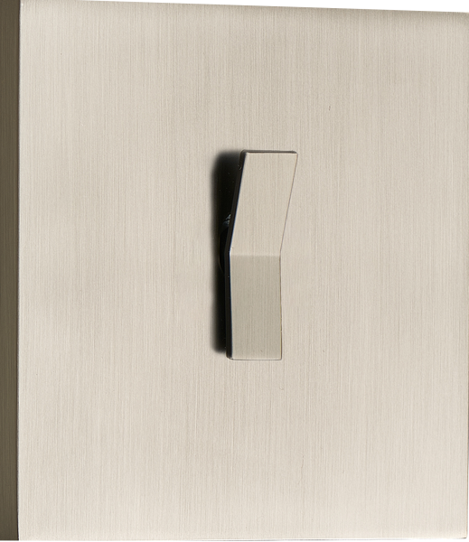 Donel N96 Переключатель перекрестный (с 3-х мест) на 1 тумблер, клавиша Angle, 10AX 250V, Никель, серия DT