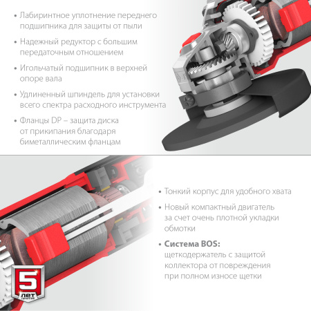 УШМ, УШМ-115-805, 115 мм, 800 Вт, компакт ЗУБР