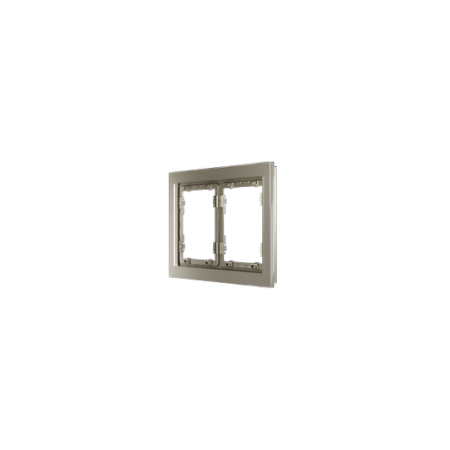 Рамка стеклянная Voltum S70 на 2 поста, (шелк, стекло)