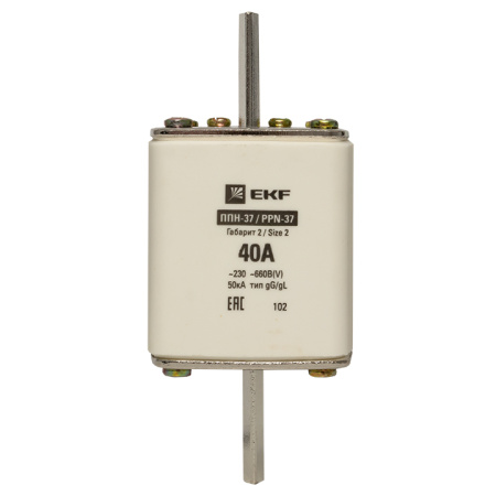 Плавкая вставка ППН-37 400/40А габарит 2 PROxima EKF