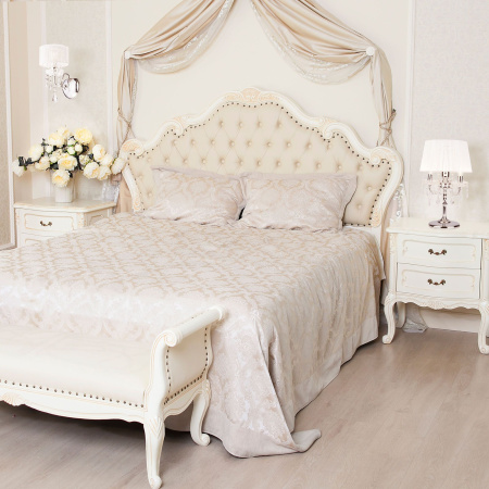 Настольная лампа с абажуром 3*E14 40Вт хром IP20 Allata (2045/3T хром / белый) Eurosvet