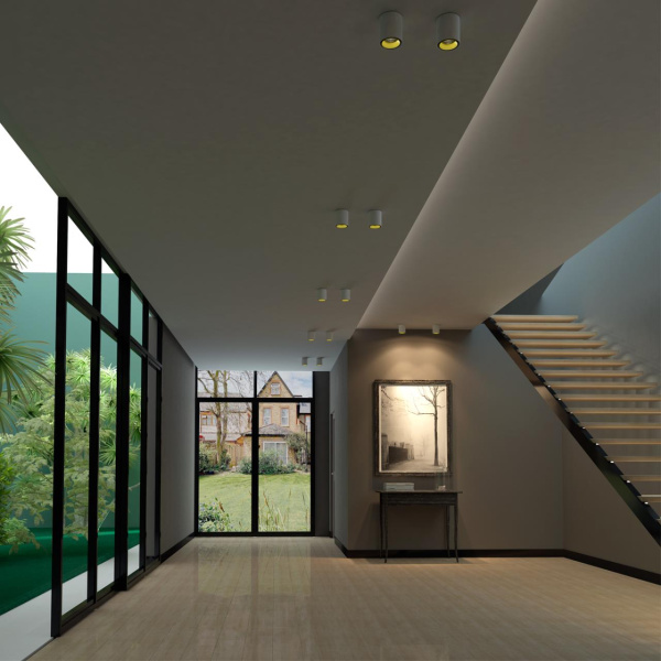 Св-к накл.IP20 LED 4000K 10W 220V RECTE белый/золото NOVOTECH