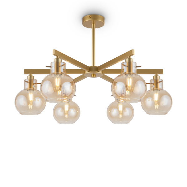 Люстра 6*E14 60Вт Золото IP20 Circle FR5183PL-06G Freya