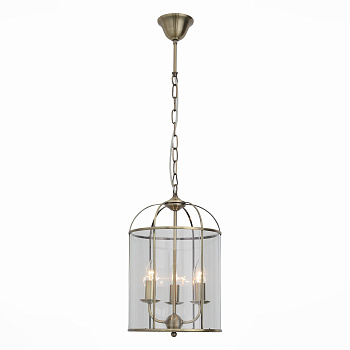 Люстра подвесная Бронза/Прозрачный E14 3*40Вт SL267.303.03 ST LUCE